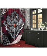 Gothic Ankh Shower Curtain, Goth Home Decor - £55.85 GBP