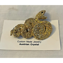 Austrian Crystal SNAKE Brooch Custome Made - £18.30 GBP