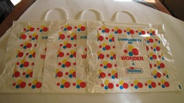 Hostess Wonder Bread Plastic Shopping Bags x3 - £14.15 GBP