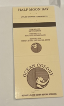Ocean Colony Half Moon Bay CA Golf Saloon Matchbook Cover - £4.62 GBP