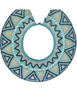 Colombian Beaded Necklace, Medicine necklace, Statement necklace,Rainbow... - $119.56