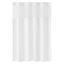 No Hook Shower Curtain, 2-in-1 Waterproof Waffle Weave Shower Curtains, ... - $34.90