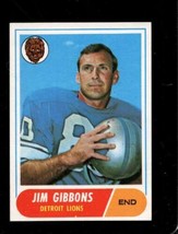1968 Topps #208 Jim Gibbons Nmmt Lions *X50527 - £6.39 GBP