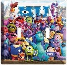 Monsters Inc University Mike Sully 2GANG Light Switch Wall Plate Kids Room Decor - £12.82 GBP