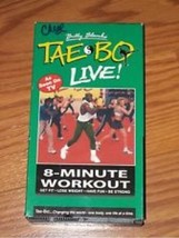 Billy Blanks&#39; Tae Bo Live 8-Minute Workout Video VHS Tape 1999 VG! #U101 - £6.57 GBP