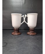 Hall Irish Coffee Cup Mug Footed Pedestal Brown Cream #1272 USA Vintage ... - $301.58 MXN
