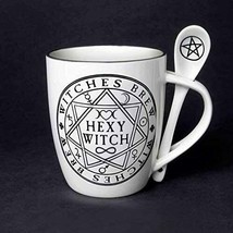 Witches Brew Hexy Witch Mug and Spoon by Alchemy England - £16.51 GBP