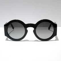 Loewe LW40081U 01B Sunglasses Women&#39;s ANAGRAM Chunky Black Round Oversiz... - $372.72 CAD