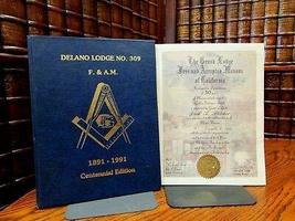 Delano Lodge No. 309, F. &amp; A. M., 1891-1991 Centennial Ed, California, Masonry [ - £45.83 GBP