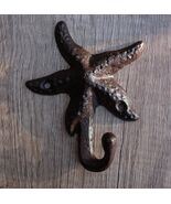 Cast Iron Rustic Starfish Sea Stars Wall Hanger Coat Jacket Towel Hook S... - $400.16 MXN