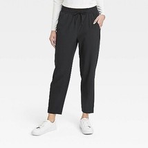 Women&#39;s Stretch Woven Taper Pants - All in Motion Black M - £14.93 GBP
