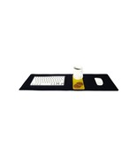 XXL Felt Keyboard and Mouse Pad, Wooden Coaster, Large Nerd Desk Mat for... - $35.00