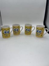 SpongeBob SquarePants Coffee Tea Mug 9 oz. Cup Viacom Frankford Candy Set Of 4 - £16.42 GBP