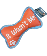 Greenbriar Kennel Club Squeaky Dog Toy &quot;It Wasn&#39;t Me&quot; Orange/Blue-NEW-SH... - €12,64 EUR