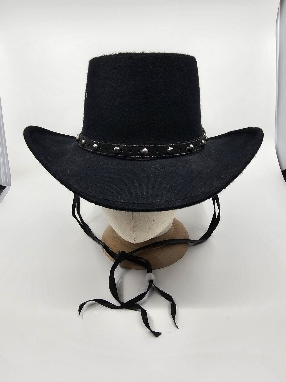 Western Express Faux Felt Wide Brim Western Cowboy Hat Black Size 6-7/8 - $54.99