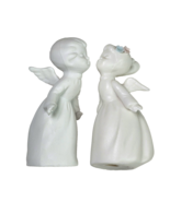 Vintage Napcoware Bisque Porcelain Kissing Angel Figurines C-7644 Japan ... - £12.57 GBP