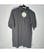 Criquet Polo Shirt Mens Medium Gray Performance Players Golf Cotton - PL... - $40.83 CAD