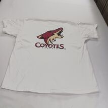 Fruit Of The Loom Phoenix Coyotes Men's White Cotton Graphic T-Shirt Size XL image 2