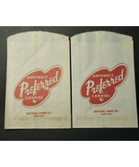 Vintage 2 Preferred National Candy Company Bags St Louis New Old Stock B6 - £7.08 GBP