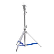 5.7&#39; Lowboy Steel Stand Pro With Leveling Leg And Combo Head, Silver - $234.99