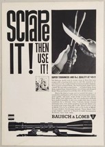 1965 Print Ad Bausch &amp; Lomb Rifle Scopes Super Toughness Rochester,New York - £13.93 GBP