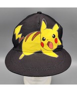 Pokémon Pikachu 2016 Nintendo Game Black Yellow Snapback Youth Kids OSFM... - $14.99