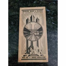 1933 - Century Of Progress - World&#39;s Fair Travel Map &amp; Guide to Chicago ... - £15.63 GBP