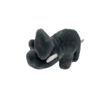 K and M Plush Stuffed Animal Toy Gray Trunk Up 8 in wide 5.5 in Tall - £10.95 GBP