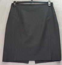 Express Design Studio A Line Skirt Womens Size 8 Gray Lined Vented Side Zipper - £13.67 GBP