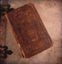 1861 Antique German bible with papers inside - Antique thick religious book - Ge - £219.31 GBP