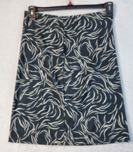 DKNY Skirt Womens Small Black White Animal Print Polyester Elastic Waist Pull On - £10.03 GBP