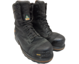Timberland PRO Men&#39;s 8&quot; Boondock Waterproof Work Boots Black 89645 Size 10W - £84.03 GBP
