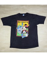Vintage Epcot Center GERMANY Mickey Mouse Shirt 90s Disney Postage Stamp... - €68,68 EUR