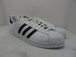 adidas Men&#39;s Low Originals Superstar Leather Casual Shoes White Size 19M - £33.80 GBP
