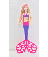 Mermaid Barbie Bubble Doll 2014 Mattel with Tail Blows Bubbles Pink Fair... - £13.93 GBP