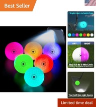 Durable Light-Up Golf Balls with 7 Colors - Perfect for Family Night Gol... - $40.50