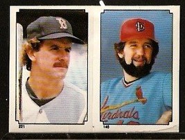 1984 Topps Sticker Boston Red Sox Dave Stapleton St Louis Cardinals Bruce Sutter - £0.39 GBP