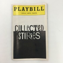 1998 Playbill Lucille Lortel Theatre &#39;Collected Stories&#39; by Donald Margu... - £11.21 GBP