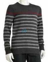Mens Sweater Urban Pipeline Gray Striped Long Sleeve Wool Blend $50 NEW-... - $24.75