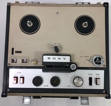 Vintage Sony TC-200 7&quot; Reel to Reel Tape Player Recorder Machine with Sp... - $29.58