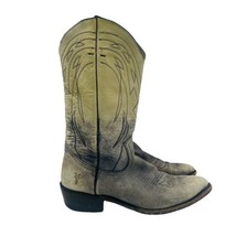 FRYE Billy Stone Wash Distressed Cowboy Boots Size 7.5 Women’s - £75.23 GBP