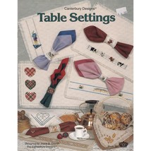 Vintage Cross Stitch Patterns, Table Settings by Joyce Drenth Book 50, Canterbur - $7.85