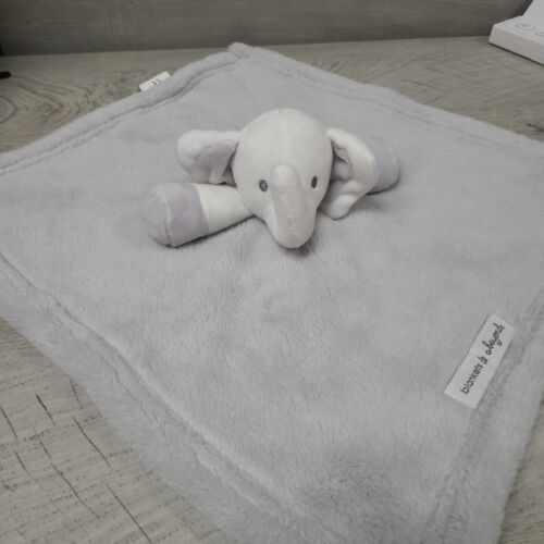 Blankets & Beyond Gray Elephant Security Blanket Lovey 15x15 - $8.00