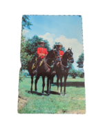 Postcard Royal Canadian Mounted Police Chrome Scalloped Edge Vintage Unp... - $10.16 CAD