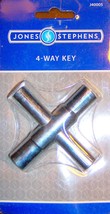 4-Way STEEL KEY water Faucet spigot 1/4&quot; 9/32&quot; 5/16&quot; 11/32 JONES STEPHEN... - $24.03