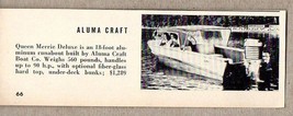 1960 Magazine Photo Aluma Craft Queen Merrie Deluxe 18&#39; Boats - $7.71