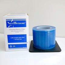 Starryshine Disposable Universal Barrier Film 4x6 Roll with Stand Blue 1... - £23.32 GBP