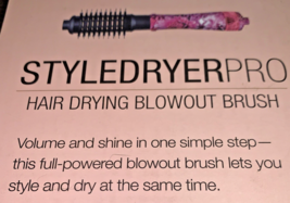 Calista StyleDryer Pro Hair Drying Blowout Brush 2” Floral - $31.56