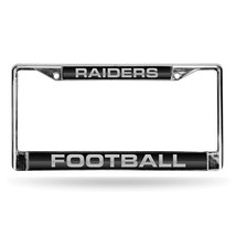 NFL Las Vegas Raiders Laser Chrome Acrylic License Plate Frame - £23.58 GBP