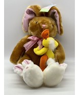 Dan Dee Collectors Choice Rabbit Plush with Baby Duck Wearing Bunny Slip... - $26.17